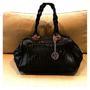 Large Black Bally Shoulder Bag